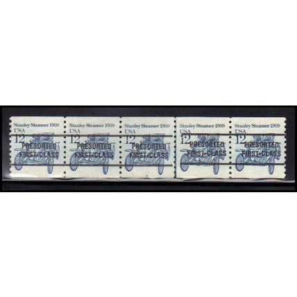 2132a 12c Stanley Steamer Very Fine MNH Dry Gum PNC 2/5 Line Gap X2004