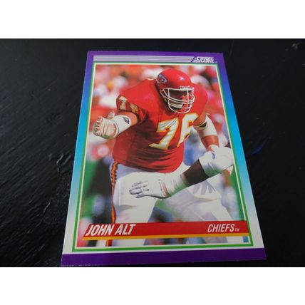1990 Score Football Card # 176 John Alt Excellent-Mint (6) Kansas City Chiefs