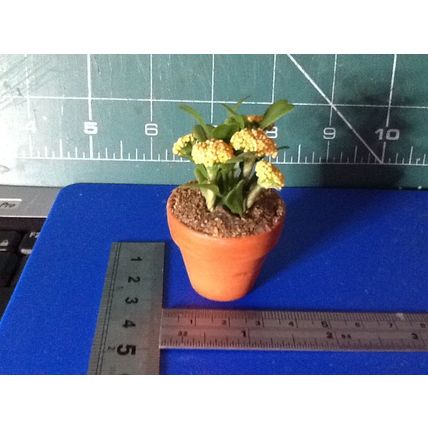 Plant with Yellow Flowers 1:12th scale miniature
