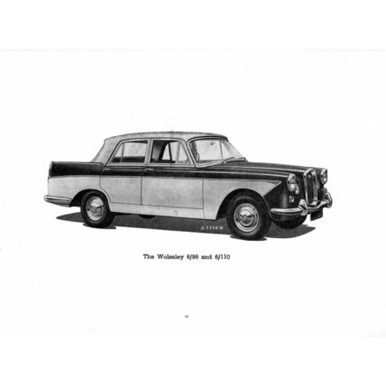 Wolseley 6/99 And 6/110 Parts Catalogue AKD1150 3rd Edition 1962 PDF