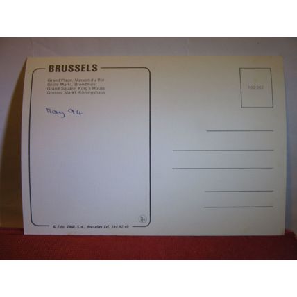 KING'S HOUSE, GRAND SQUARE, BRUSSELS, Belgium unused postcard dated 1994 =