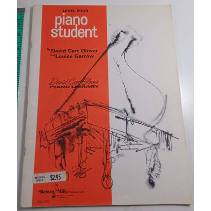 Vintage Level Four PIANO Student by David Carr Glover Book 4 Belwin Mills 1967