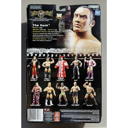 wwe wwf ljn classic superstars blue the rock wrestling figure