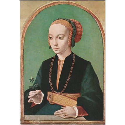 Unused Art Postcard - Portrait Of A Young Woman - Bartholomeus Bruyn 1492-1555