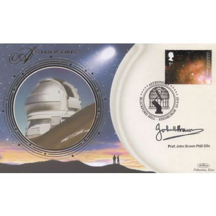 Professor John Brown Scottish Astronomer Hand Signed Rare FDC