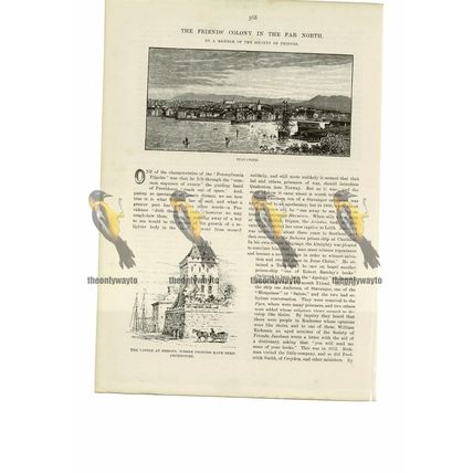 Stavanger & Bergen, Norway, Book Illustration (Print), 1888