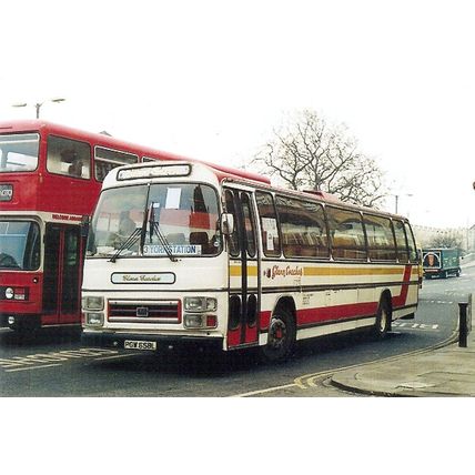 Colour Photograph of Glenn Coaches of York - PGW 658L ex. Grey-Green Coaches
