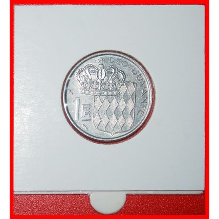Ⰶ FRANCE (1960-1995): MONACO ★ 1 FRANC 1960 SHIELD! HOLDER★LOW START★NO RESERVE