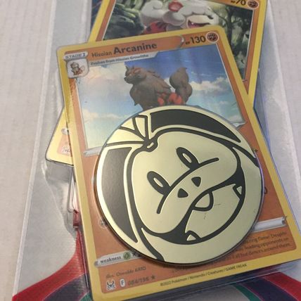 New Pokemon Holo Arcanine/Growlithe Scarlet & Violet Blister Pack + Coin