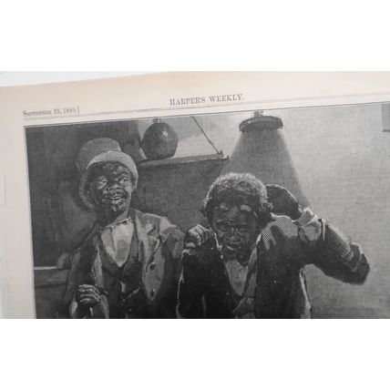 The Long Suffering and Patient Race, by Muhman. Harper's Weekly, Sept. 25, 1880