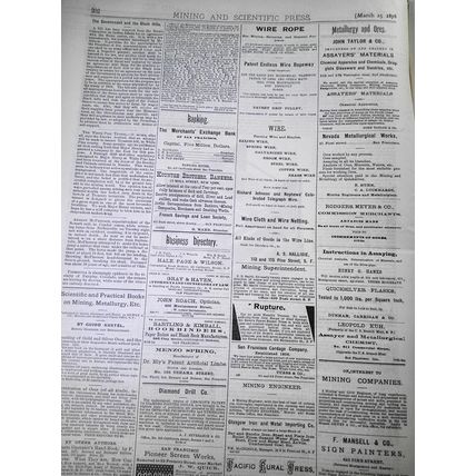 Mining and Scientific Press, March 25, 1876. Glacial Epoch; Aluminum Uses; etc