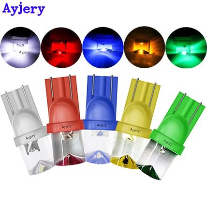 2 x LED Wide Angle Concave Lens 501 W5W 12V T10 Auto Bulb Car Lamp Light