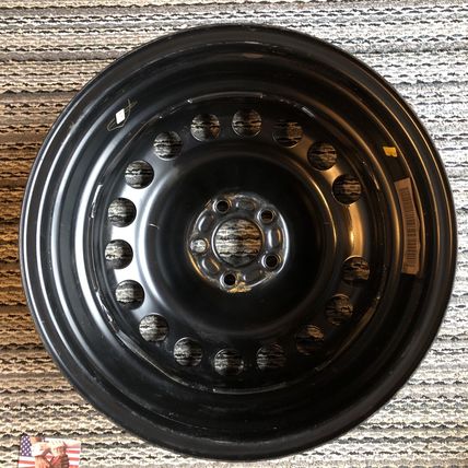 Land Rover LR2 OEM 17" Steel Black Wheel Rim LR005007 Spare Steelie