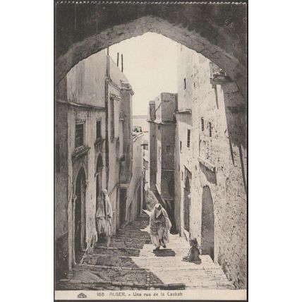 Une Rue de la Casbah, Alger, c.1930s - CAP CPSM