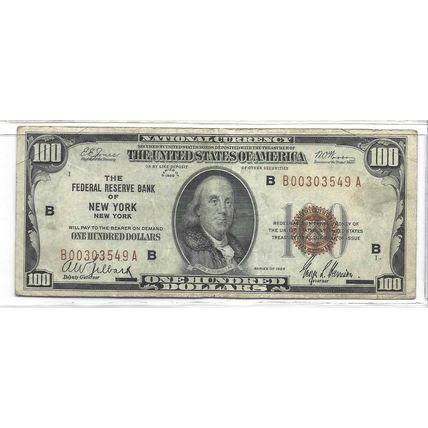 1929 Federal Reserve Bank of New York VF