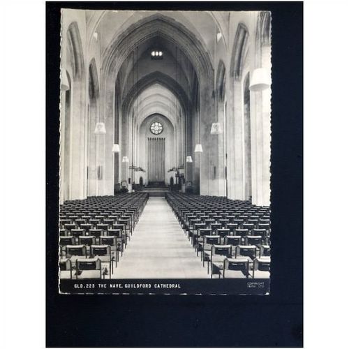 Surrey GUILFORD CATHEDRAL Nave Postcard by Frith (GLD.223)