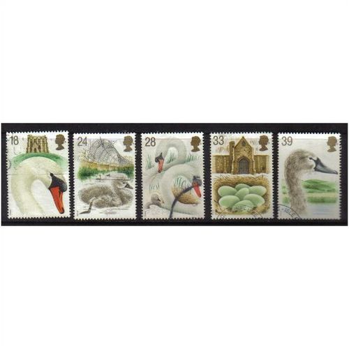1993 GB SWANS SET F/U SG 1639-1643