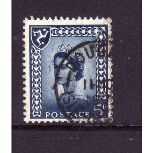 GREAT BRITAIN IOM 1968 SG 7 5d ROYAL TWO BANDS FINE USED#
