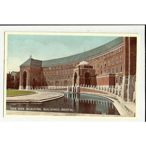 Gloucestershire BRISTOL New Municipal Buildings Postcard by Valentine