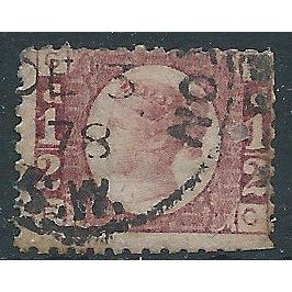 1870 SG48/9 1/2d Rose Plate 19 Good/Fine Used Check Letters “FC”