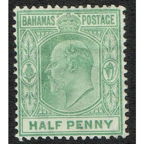 Bahamas 1906 1/2d Pale Green SG71 MM