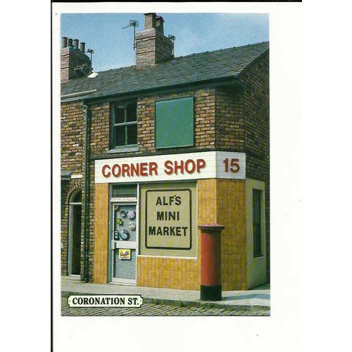 Television CORONATION STREET Alf's Mini Market Postcard by Karizzma (16)