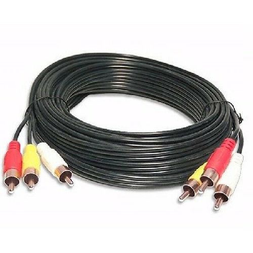 50 ft. 3-RCA Male to 3-RCA Male Composite Cable - Black