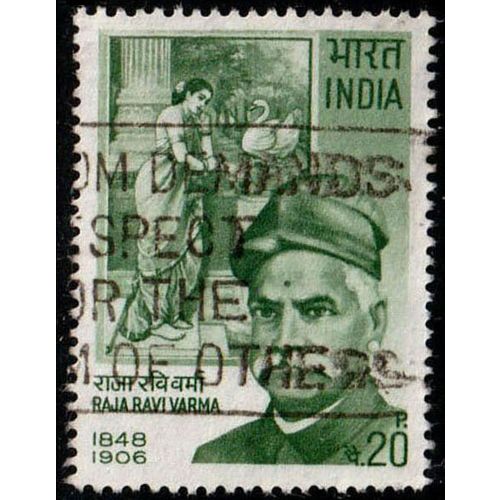 India 1971 Raja Ravi Varma 20P Used Stamp