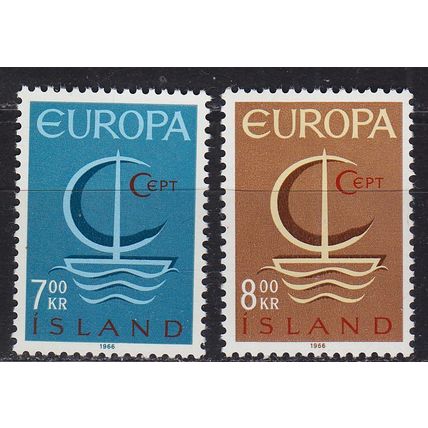 ISLAND ICELAND [1966] MiNr 0404-05 ( **/mnh ) CEPT