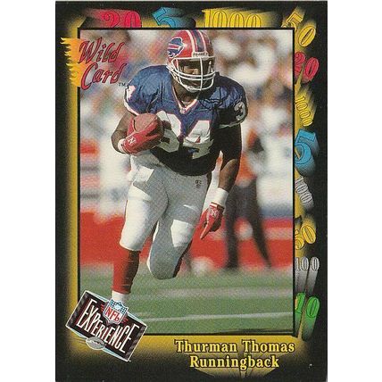 THURMAN THOMAS 1992 WILD CARD # 126F