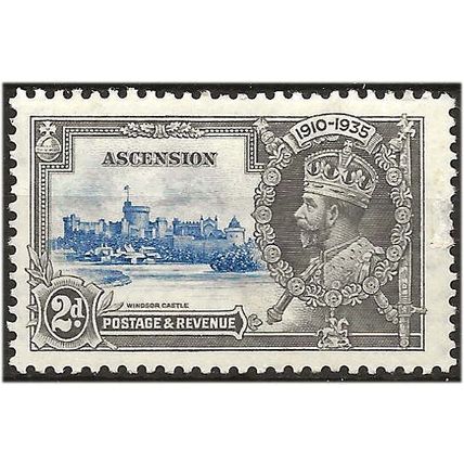 Ascension Island 1935 SG32 2d Ultramarine & Grey SJ Mounted Mint ..