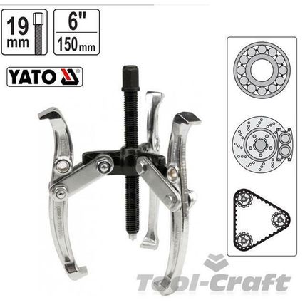YATO professional tree arms jaw puller150 mm, diameter min 80 max 300mm YT-2513