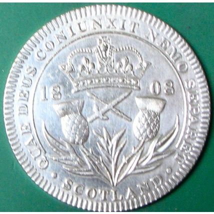 1808 George III, Ireland. Challenge Coin, Souvenir. REPLICA. 85.
