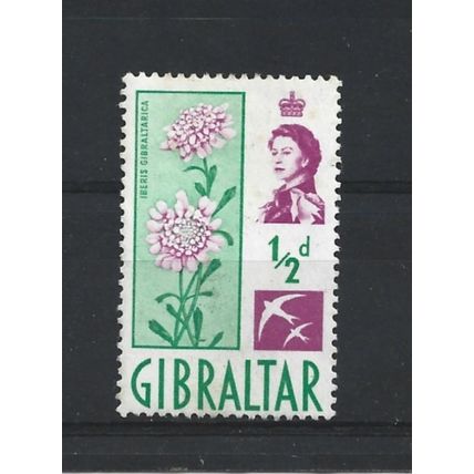 Gibraltar.SG160 1/2d Gibraltar Candytuft.Mounted Mint.Mar24