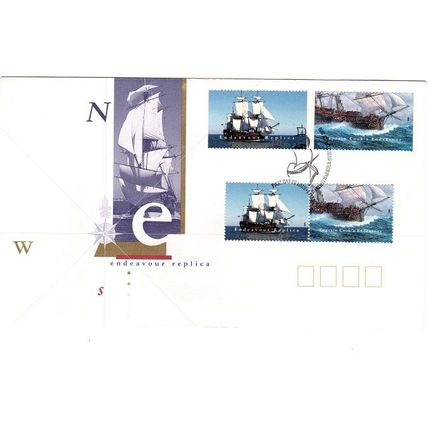 Australia 1995 Endeavour Replica,,Ships, First day cover