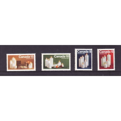 CANADA 1972 CHRISTMAS SG 745 / 748 SET 4 VALS U/M MINT