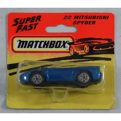 Matchbox Super Fast 22 Mitsubishi Spyder (A) MOSC Dark blue 1995