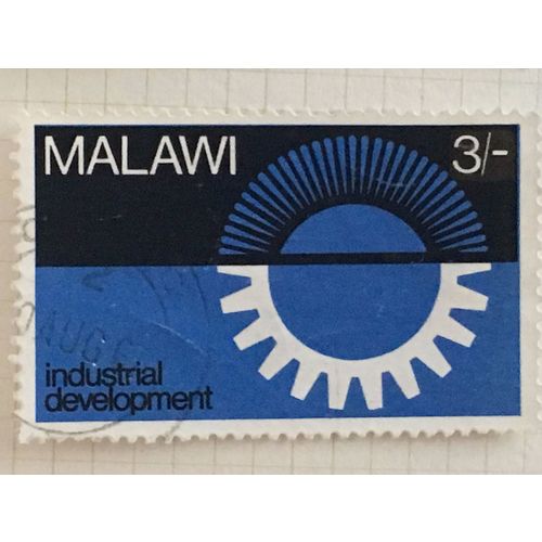 Malawi 1967 Industrial Development 3s Rising Sun Used SG 288 Sc 78 postage stamp