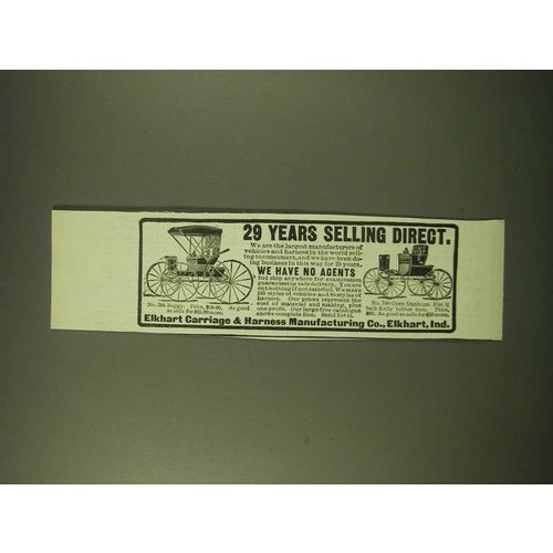 1902 Elkhart Carriage & Harness Manufacturing Co. Ad - No. 391 Buggy