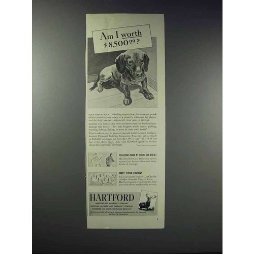 1948 Hartford Insurance Ad - Am I Worth $8,500.00?