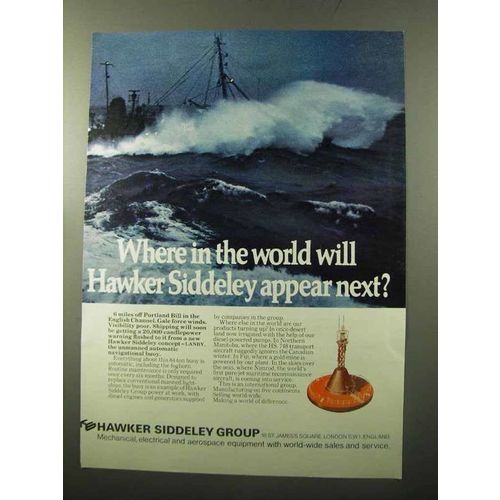 1970 Hawker Siddeley LANBY Navigational Buoy Ad