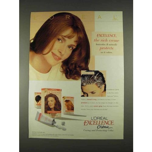 1996 L'Oreal Excellence Cr?me Ad - Nastassja Kinski