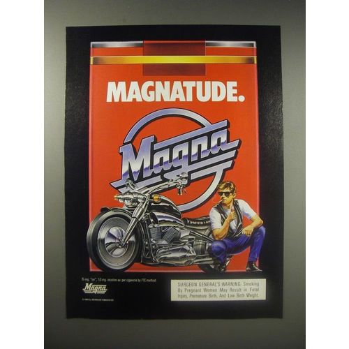 1990 Magna Cigarettes Ad