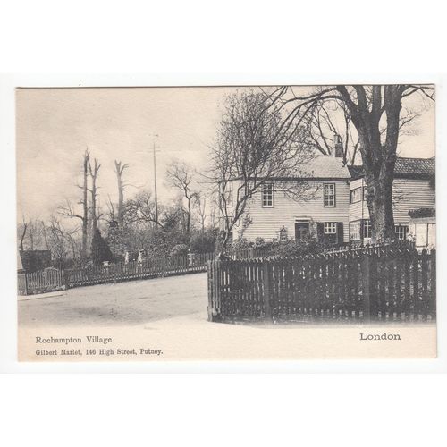 Roehampton Village Postcard London Putney Local Publisher Gilbert Marlet