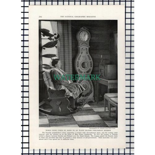 (8117) Karjalohja Finland / Miss Fanny Sundstrom Aland Islands - 1940 Book Print