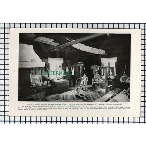 (8117) Karjalohja Finland / Miss Fanny Sundstrom Aland Islands - 1940 Book Print