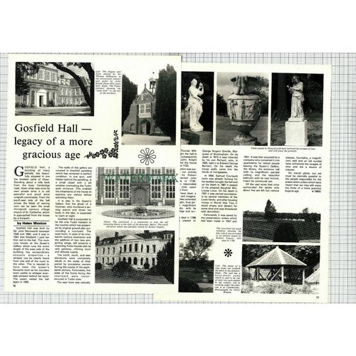(8474) Gosfield Hall - 1982 Article
