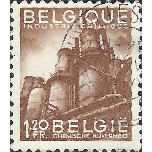 BELGIUM, Chemical Industry, brown 1948, 1F20c, #2