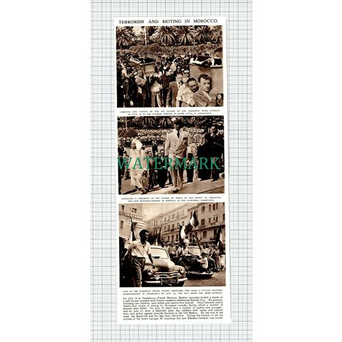 X843) Terrorism And Rioting In Morocco M Grandval Casablanca - 1955 Clip