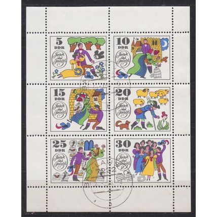 GERMANY DDR [1969] MiNr 1450-55 Kleinbogen ( OO/used )